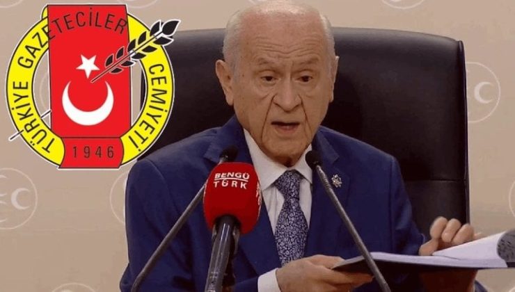 Gazeteciler Cemiyeti’nden Bahçeli’ye Sinan Ateş tepkisi